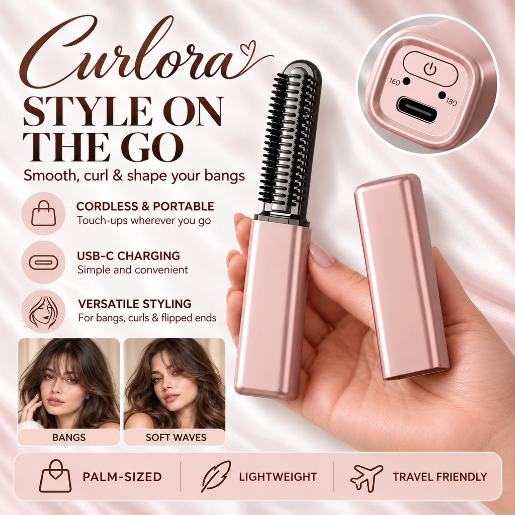Curlora styling on the go